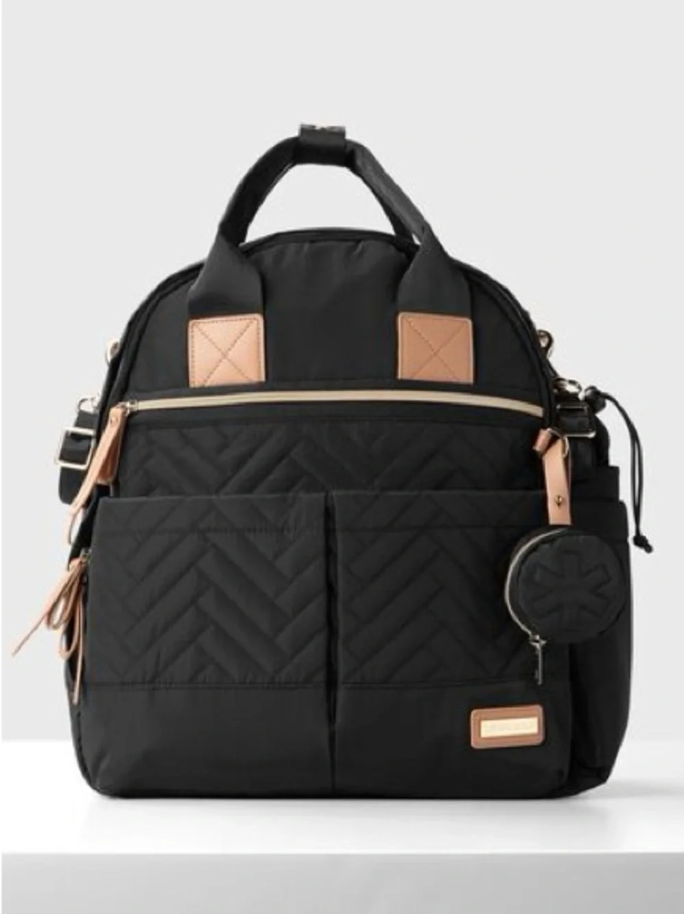 Skip Hop 6 in 1 Diaper Backpack Set in Black